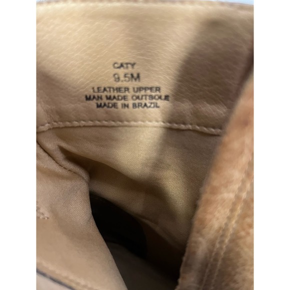 Matisse Tan Leather Caty Pointed Toe Ankle Boots Sz 9.5 - Picture 4 of 5